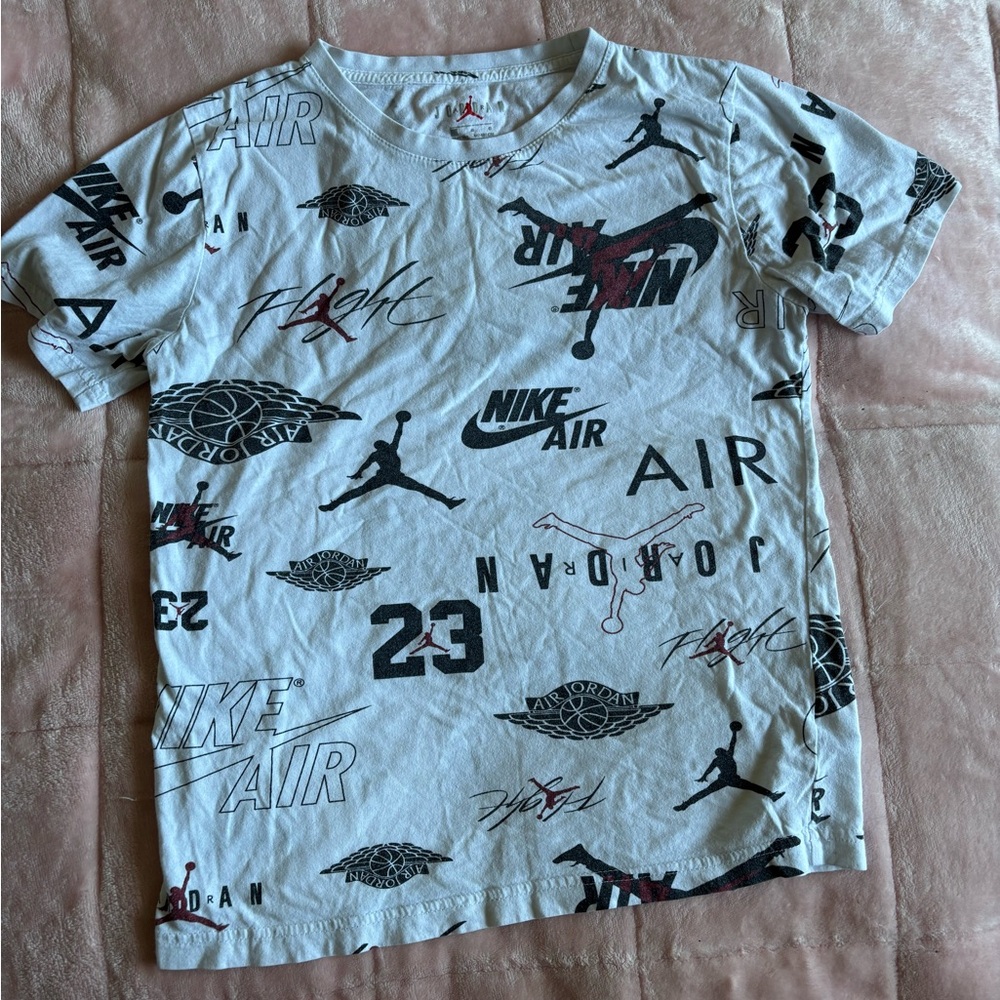 Jordan Kids Graphic T-Shirt - White and Black